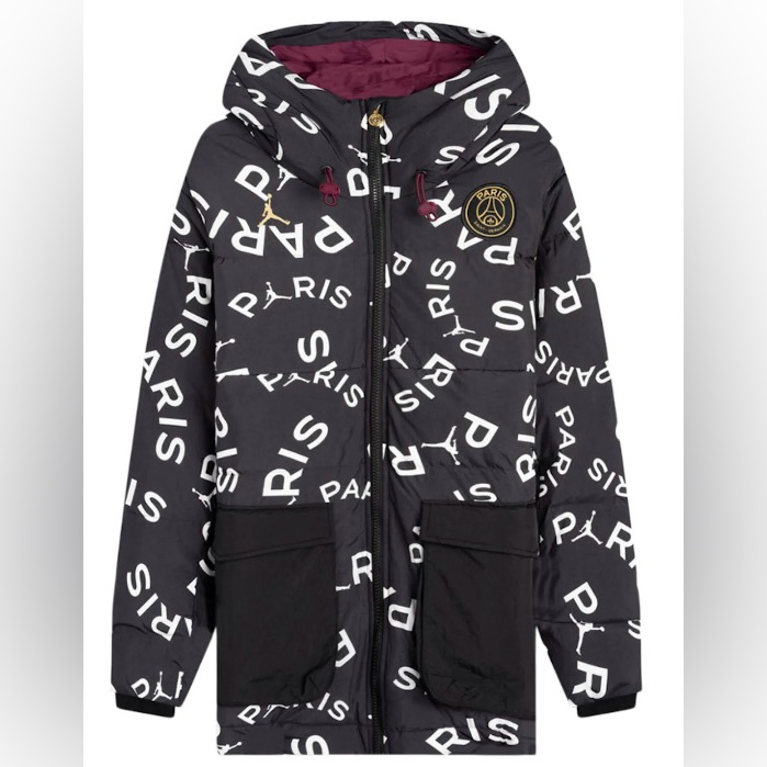 Jordan X Psg (Paris Saint Germain) Down Aop Parka Jacket